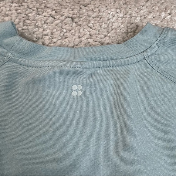 Sweaty Betty Cropped Shirt Terry Cloth Yoga Athleisure Loungewear Sz 8 - Picture 5 of 8
